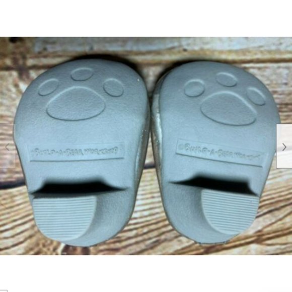 Build A Bear Workshop BABW Princess Heels Silver Clear Glitter Bow & Rhinestone - Picture 8 of 8